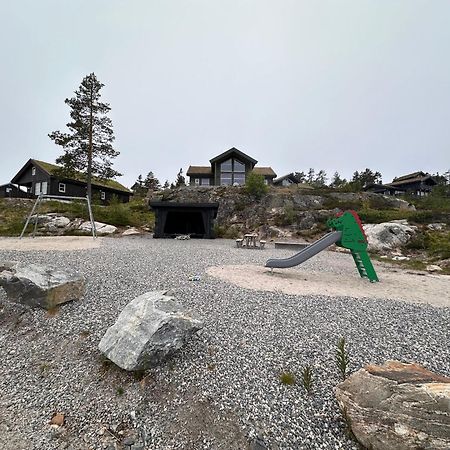 Modern Northern Lights Cabin Drangedal Exteriér fotografie