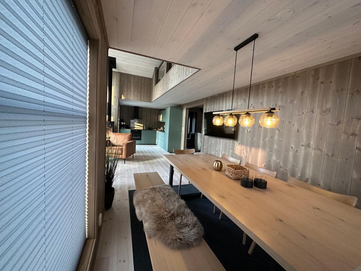 Modern Northern Lights Cabin Drangedal Exteriér fotografie