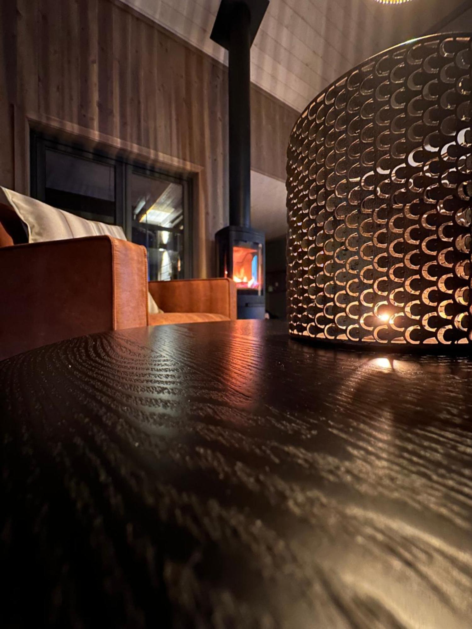 Modern Northern Lights Cabin Drangedal Exteriér fotografie